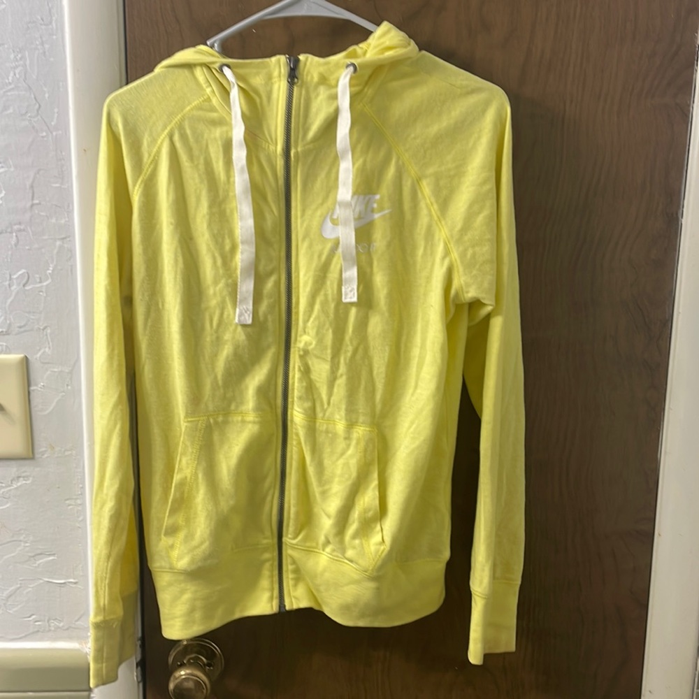 Yellow White Women’s Small Nike Jacket